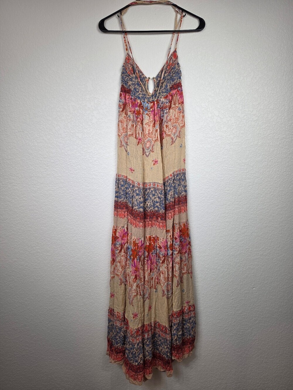 Free People XS Boho Floral Lightweight Maxi Dress